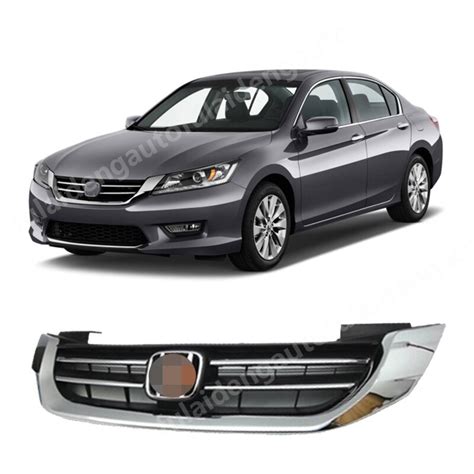 1pcs For Honda Accord 2013 2014 Abs Chrome Front Upper Bumper Grille