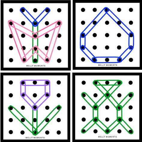 Printable Geoboard Shapes Class Playground Printable Geoboard Shapes