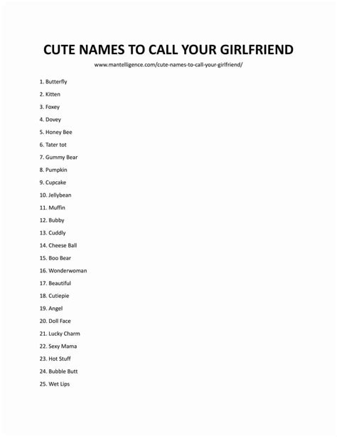 Cute Names To Call Your Girlfriend Romantic Names To Make Her Feel Special