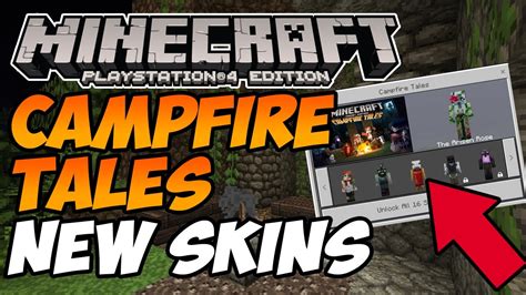 Minecraft Ps4xbox Onexbox 360 New Campfire Tales Skin Pack New