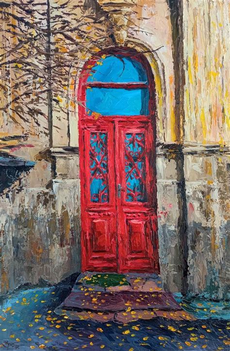 Red Door Painting By Salome Laitadze Saatchi Art