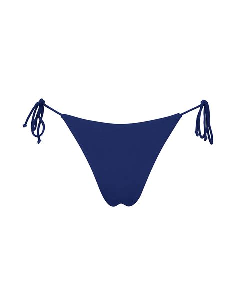Navy Blue Tie Sides Bikini Bottoms Ark Swimwear