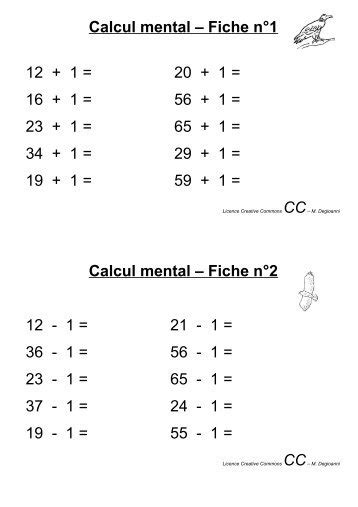Calcul Mental Ce2