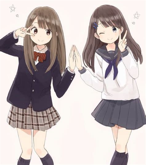 Pin De Redactedafffpuh Em Anime Girls Irmãs Anime Melhores Amigos