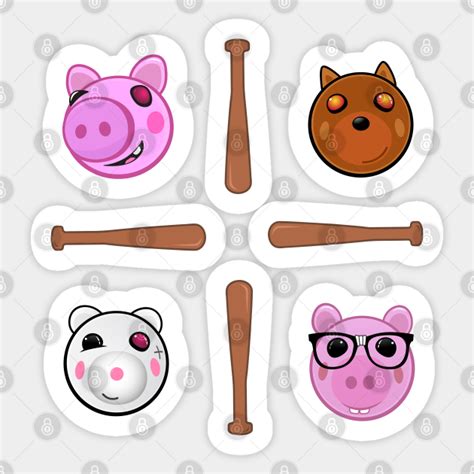 Piggy Stickers Piggy And Friends Roblox Sticker Pack Sticker