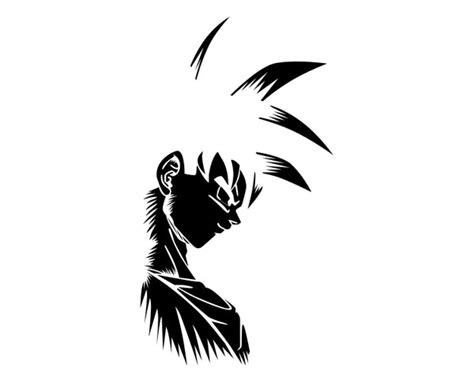 Dbz Dragon Ball Z Goku Silhouette Anime Die Cut Vinyl Decal Sticker