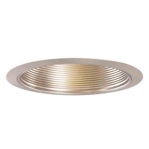 Recessed lights, flush lights and while adding to your kids room ceiling design a 3d effect or a painting, a false ceiling is water and fire. Halo 6 in. Satin Nickel Recessed Ceiling Light Metal ...