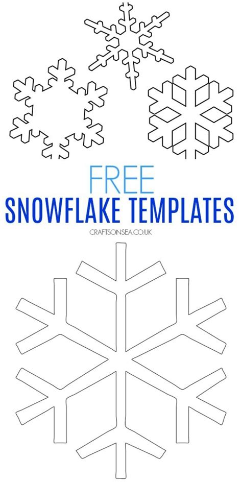 Free Snowflake Template Printable Pdf Snowflake