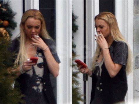 Lindsay Lohan Smoking Popsugar Celebrity