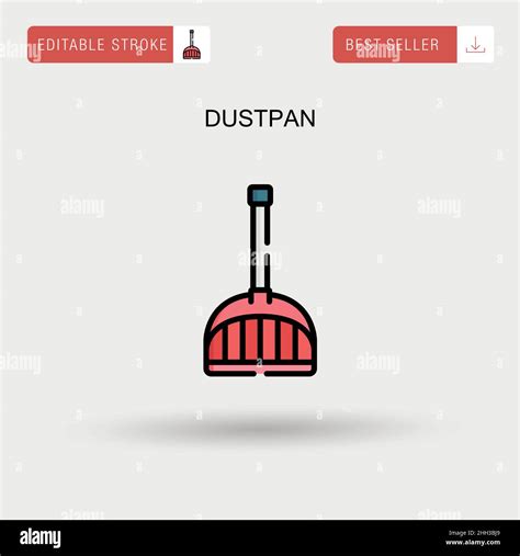 Dustpan Simple Vector Icon Stock Vector Image And Art Alamy