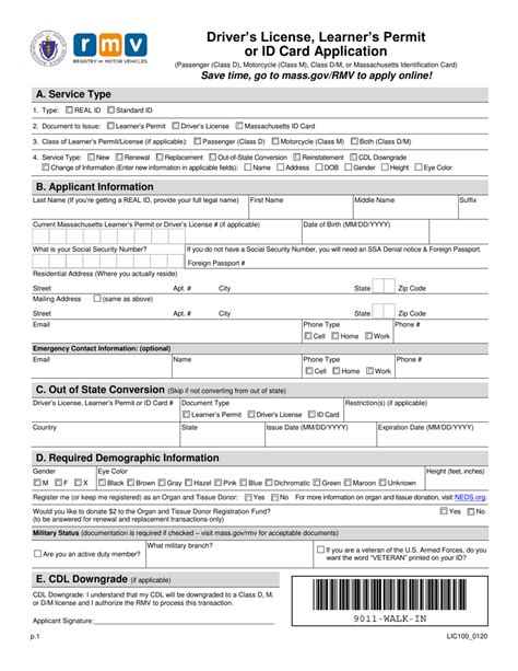 Form Lic100 Fill Out Sign Online And Download Fillable Pdf