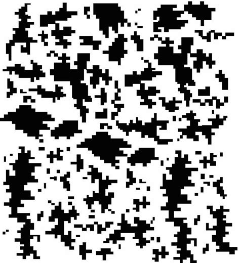 Black And White Pixeles Are Arranged In The Shape Of An Abstract