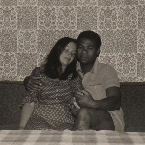 Vintage Photo Affectionate Interracial Couple By Wolfmansmummy