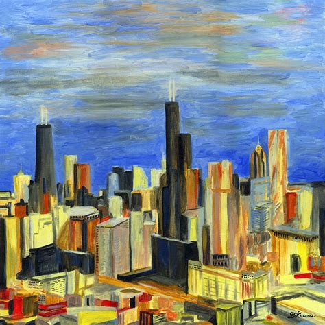Chicago Student Art Art Students Chicago Landmarks Scenes Painting
