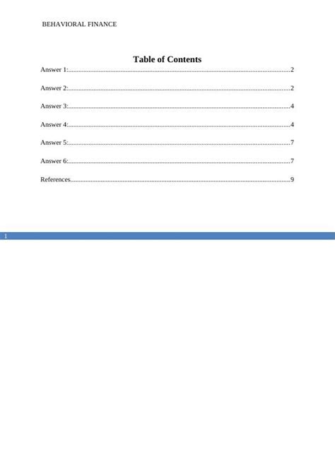 Behavioral Finance Study Material With Solved Assignments