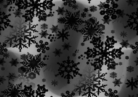 Black Snowflakes Seamless Background Repeating Fill