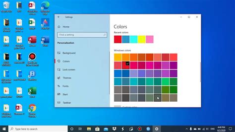 Changing Taskbar Color In Windows 10 Youtube
