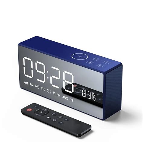 Bluetooth Led Digital Display Table Alarm Clocks Fm Radio Smart Mini