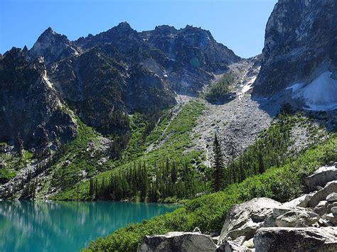 720p Free Download Colchuck Lake Wa Mountain Forest Nature Fun