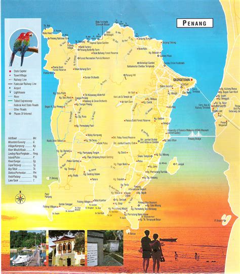 Penang Map With Tourist Spots / Building Conservation: UNESCO World