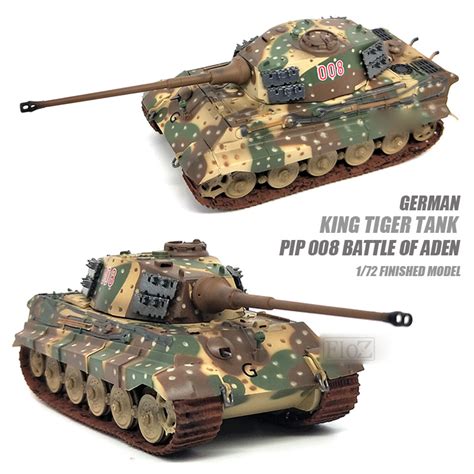 Diecast And Toy Vehicles German King Tiger Tank Pip 008 Battle Of Aden 1