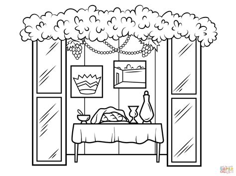 Free Printable Sukkot Coloring Pages