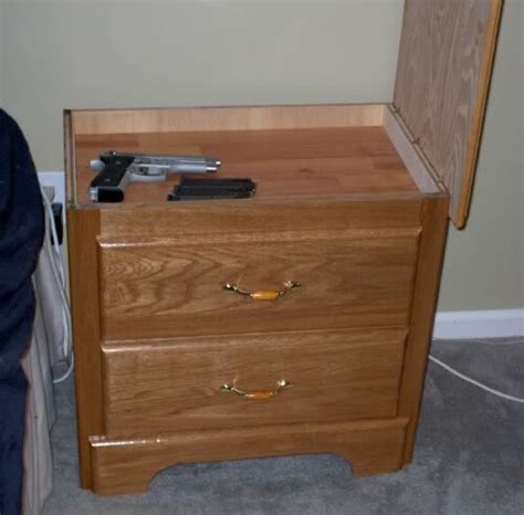 Nightstand With Secret Compartment Under Lifting Lid Stashvault