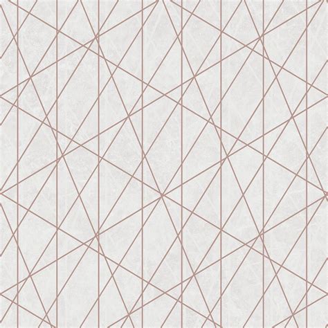 Rose Gold Pink Wallpaper Geometric Metallic Marble Trellis