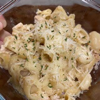 Dump And Bake Chicken Alfredo Pasta Casserole