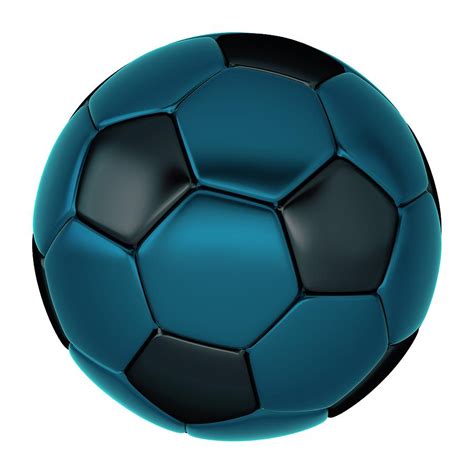 Blue Titanium Football Soccer Ball 01 By Nenad Cerovic Soccer Ball
