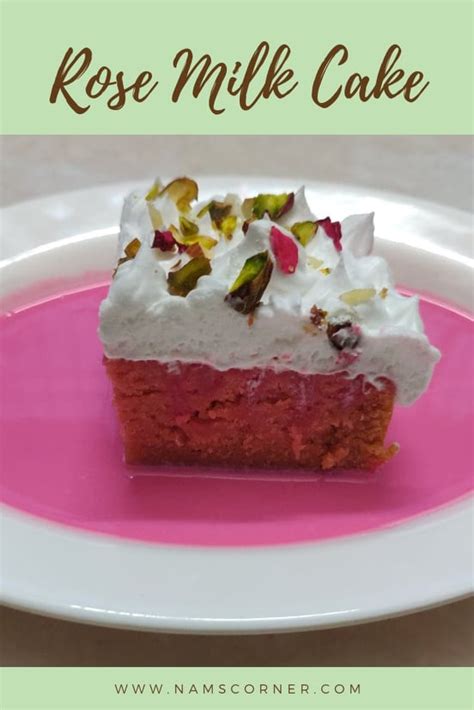 Diwali special eggless rasmalai tres leches cake eggless cake tres leches cake rasmalai cake. Rose Milk Cake Recipe | Rose Milk Tres Leches Cake ...