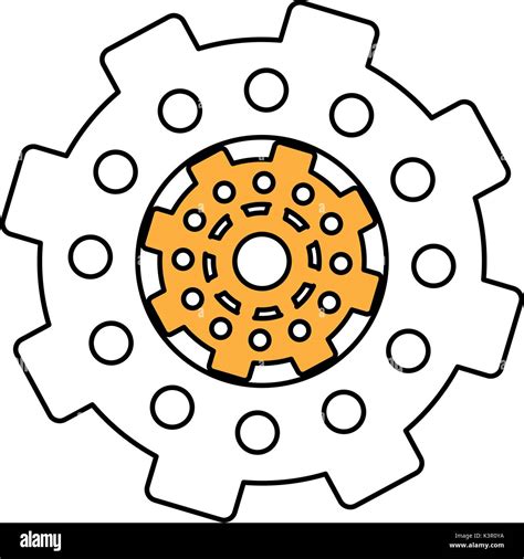 Isolated gear design Stock Vector Image & Art - Alamy