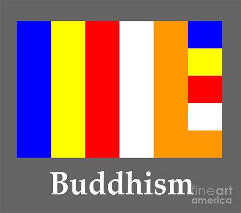 Buddhism Flag And Name Digital Art By Frederick Holiday