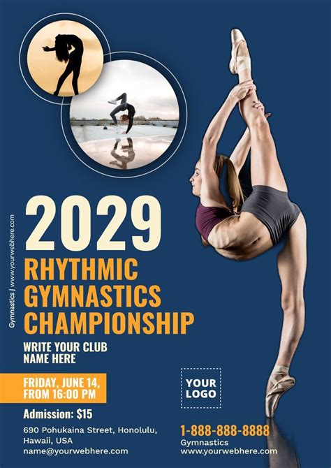 Free Gymnastics Poster To Customize Rhythmic Gymnastics Gymnastics