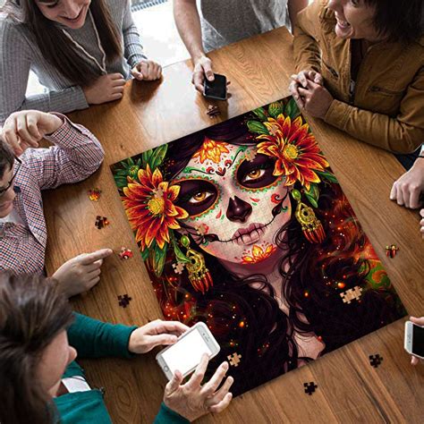 The final result will be an eye catching ornament which will be the envy of your. Sugar skull day of the dead jigsaw puzzle
