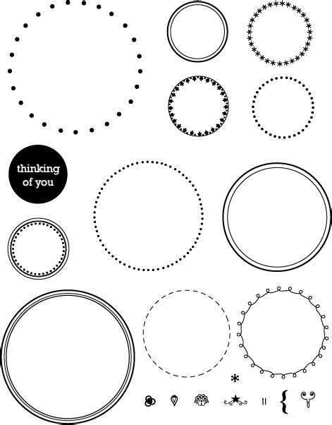 Printable Circles | Stamp set, Stamp, Printable circles