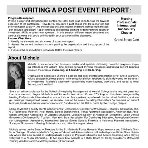 10 Post Event Report Template Perfect Template Ideas