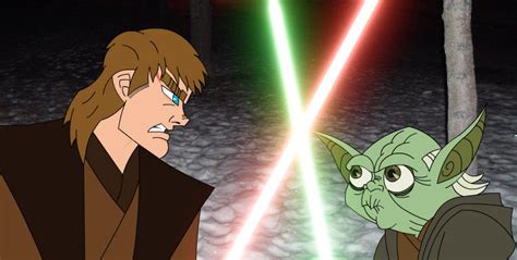 Anakin Skywalker Vs Yoda By Theonlybezo On Deviantart