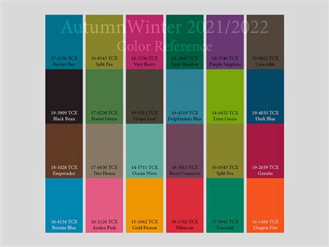 AW2021/2022 Trend forecasting on Pantone Canvas Gallery