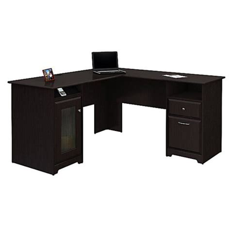 Bush Cabot L-Shaped Desk | L shaped desk, L shaped executive desk, Desk ...