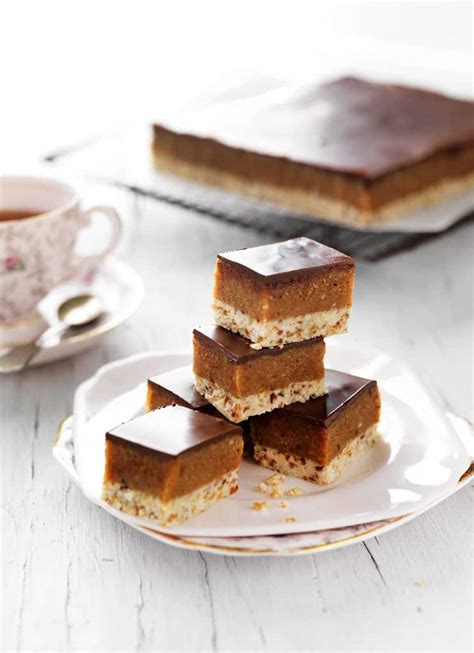 No Bake Gluten Free Choc Caramel Slice Kremelta