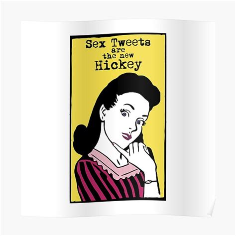 sex tweets are the new hickey adult humor sexy naughty statement retro design poster for