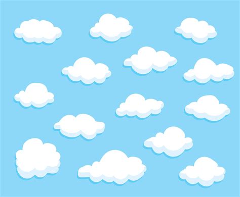 Cartoon Clouds Collection Vector Vector Art And Graphics