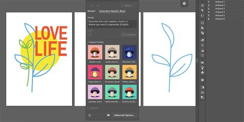 How To Use The Generative Recolor Tool In Adobe Illustrator