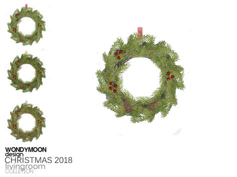 The Sims Resource Christmas 2018 Christmas Wreath