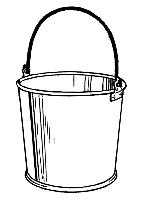 Paint bucket clip art sketch coloring page | paint buckets, coloring pages, paint cans. Bucket Coloring Page - Coloring Home