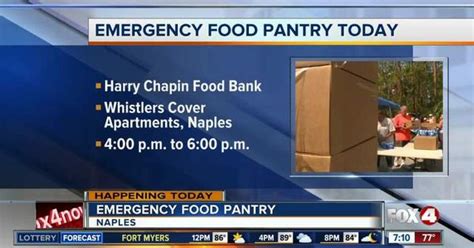 Harry Chapin To Hold Emergency Food Pantry