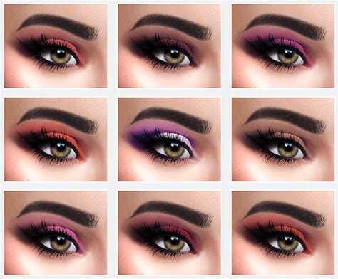 Female Eyeshadow Makeup The Sims 4 P1 Sims4 Clove