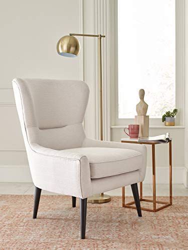 Elle Decor Wingback Chair Ivory Elle Decor Modern Wingback Chairs