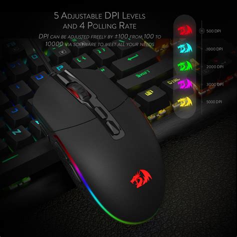 Redragon M719 Invader Wired Optical Gaming Mouse Redragon Zone